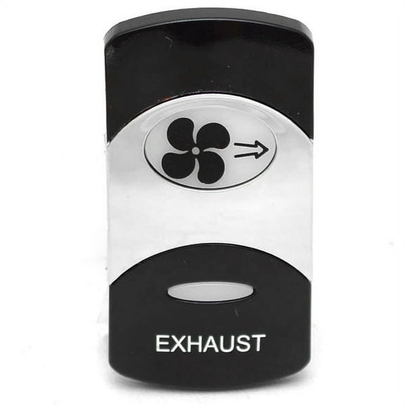 Carling Boat Rocker Switch Cover | Exhaust Black Silver Actuator