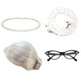 thumbnail image 4 of Peluca Disfraz de anciana Sunnimix para mujer Cosplay vestido fiesta Estilo A, 4 of 8