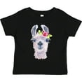 thumbnail image 3 of Inktastic Cute Llama with Flower Boys or Girls Toddler T-Shirt, 3 of 5