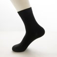 thumbnail image 5 of Penkiiy Middle Socks for Men 5 Pairs Men Comfortable Sports Socks Slippers Solid Color Business Socks Black Socks, 5 of 8