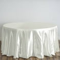 thumbnail image 5 of BalsaCircle 120" Round Satin Tablecloth Ivory, 5 of 5