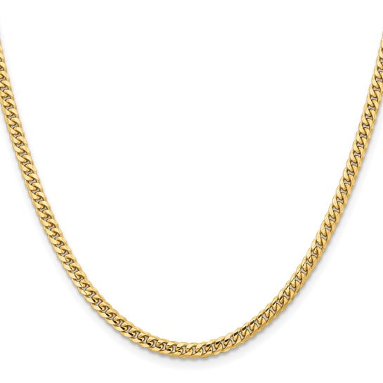 DewberryDiamonds 10K Yellow Gold Miami Cuban Chain 22 inch Men's Chain with Lobster Lock | Miami Cuban Chain Weight: 16 g