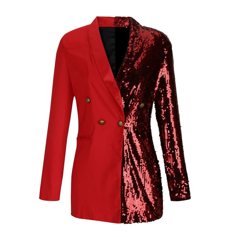 fitted lace wedding dress Éléna Embellished Sequined Blazer Dress main image 1