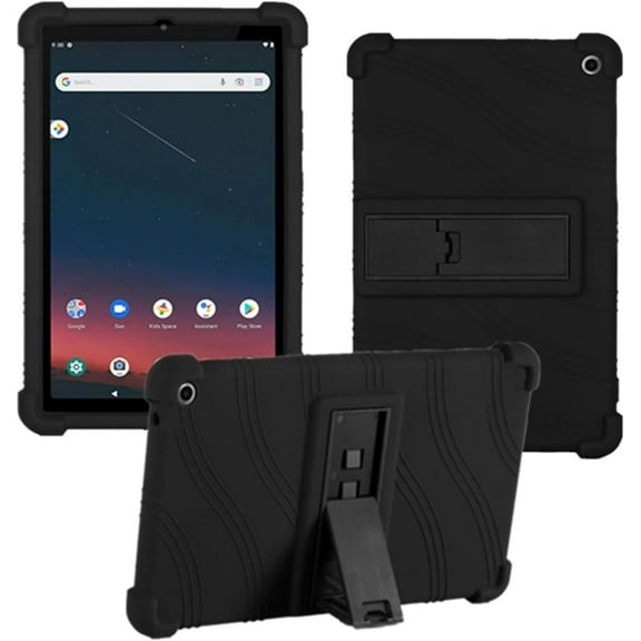 Golden Sheeps Compatible for Walmart Onn 8" 3rd gen 2022 Release(Model:100071483) Silicone Case with Stand (Black)