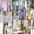 thumbnail image 3 of ABCISI 2 Pcs Lace Bow Curtain Tiebacks, Fairy Fabric Curtain Tie Straps, Elegant Lace Drapery Holdbacks Tie Rope for Home Office Hotel, Light Yellow, 3 of 8