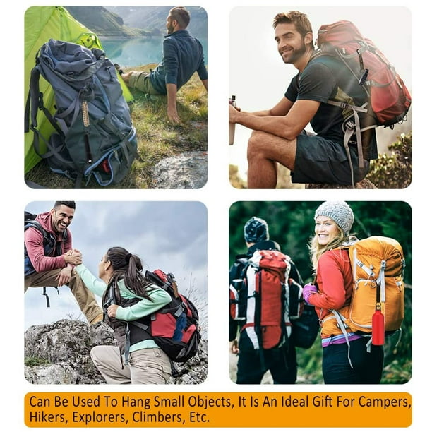 5 Piezas Llavero Paracord con Mosquetón Cuerda Trenzada con Llavero y Mosquetón Llavero Paracord Exterior para Ciclismo Montañismo Camping Senderismo Senderismo