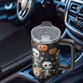 thumbnail image 5 of Halloween Tumbler 30 oz with Handle and Straw Witch Ghost Cup Halloween Party Gifts Insulated Stainless Steel Travel Mug, 5 of 5