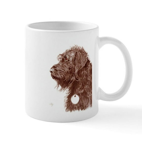 CafePress - Chocolate Labradoodle 4 Mug - 11 oz Ceramic Mug - Novelty Coffee Tea Cup
