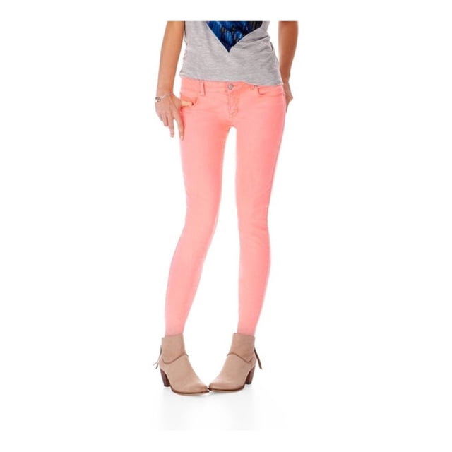 Jeans Aeropostale Mujer Lola Neón Jegging Skinny Fit Naranja 13/14 Regular