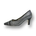 thumbnail image 3 of FLORAL Effle Women's Wide Width Evening Dress Shoes for Wedding, Prom & Dinner BLACK 8, 3 of 6