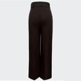 thumbnail image 5 of ClodeEU Women's High Waist Wide Leg Pants, Business Work Office Pants ,Work Trousers With Belted Black,Womens Plus S, 5 of 7