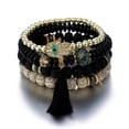 thumbnail image 5 of FENOHREFE 4Pcs Styles Bracelet Set for Women Adorned with Crystal Fatima Hand Tassels and Beads Stylish Outfits, 5 of 7