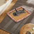 thumbnail image 6 of Eoozwa Summer Pet Bed Wicker Woven Mat Bed Pad Summer Nests Chew Resistants Dog and Cats Bed Ice Pad with Printed Border Antis Slip and Moistures Proof Pet, 6 of 6