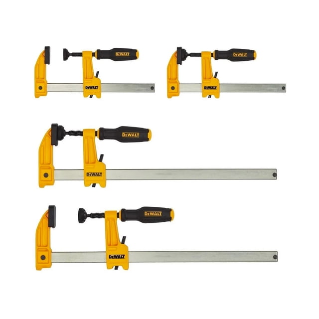 Juego De 4 Sargentos Prensas Tipo F Dewalt 6in 12in Madera DeWalt Sargentos de barra