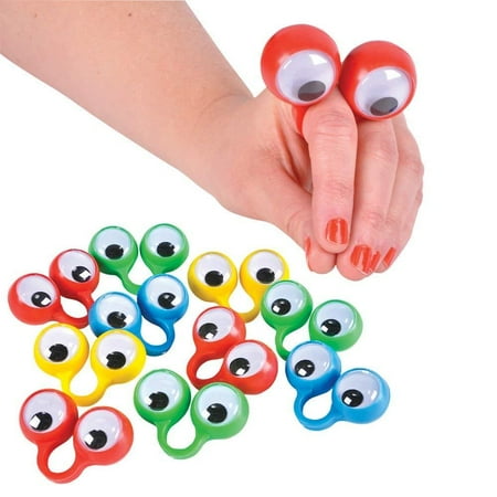 Eye Puppets - Finger Eye Puppets (1 dz), Instantly turn your hand into a puppet By Rhode Island Novelty
