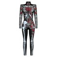 thumbnail image 2 of Combinaison Chaton Skinny Extensible Cosplay Animal Squelette 3d pour Femmes Halloween, 2 of 3