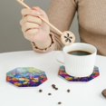 thumbnail image 6 of Balery 4 Pcs Spring Flower Seasonalleather Coasters Set, Drink Table Cup Coasters For Living Room Kitchen Coffee Decor, 6 of 9