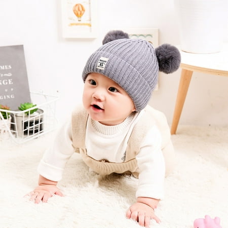 

Cathalem Baby Gift Set Knitted Hats Doll For Boys Winter Baby Girls Cap Warm Kids Baby Care Baby Boy Gift Basket Babyproducts Grey One Size