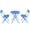 Blue, variant on 3 Piece Bistro Folding Outdoor Furniture Set, Portable Design for Bistro and Balcony