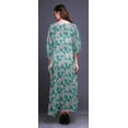 thumbnail image 4 of Bimba Kaftan Floral pour Femmes, Tenue d'Intérieur de Vacances, Robe Maxi, Couvre-Maillot de Plage - 4X-5X, 4 of 5