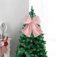 thumbnail image 6 of hulanddfd Christmas Tree Bows, 14.17"x13.77" Pink Christmas Bows Xmas Hanging Decoration for Xmas Tree Wreath and Wedding Party Holiday Decor, 6 of 6