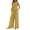 Yellow, variant on Women's Two Piece Set, Sleeveless Crew Neck Tank Top and Wide Leg Pants, Soft Knit Loungewear Set, Casual Matching Outfit for Home, Street and Vacation​-Yellow