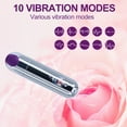 thumbnail image 4 of YICO Small Bullet Vibrator, Vibrators and Adult Sex Toys for Women, G S*pot Stlmulator Npple Cltorals Mini Cli Vibrator with 10 Vibration Modes, 4 of 7