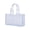 White, variant on Lenkho Clear Light Blue Jelly Tote Bag Glossy Transparent PVC Shoulder Handbag Large Capacity Shopping Bag For Women