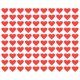 thumbnail image 1 of Calcomanías de Espejo Acrílico Unique Bargains 100uds Corazón Rojo 22,5x20mm, 1 of 6