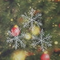 thumbnail image 1 of 3 uds Navidad copo de nieve blanco Windows fiesta árboles de Navidad decoración colgante (22cm Likrtyny Oficina Multiescena Multifunción, 1 of 6