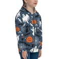 thumbnail image 5 of Naloa Halloween Teenage Zipper Hoodie, Long Sleeve Zip Up Hoodies Casual Jackets Tops for 7-12 Years-Small, 5 of 6