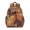 Camel-11, variant on Botanical Jungle Leaves Travel Backpack - Waterproof Lightweight Daypack for Students
