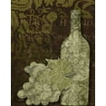 thumbnail image 2 of Stimson, Diane 12x14 White Modern Wood Framed Museum Art Print Titled - White Wine Damask, 2 of 4