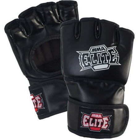 MMA Elite Pro Style Open Palm Glove, Black