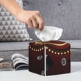 thumbnail image 4 of Kdxio Casino King And Playing Cards Print Tissue Box Cover,Square Decorative PU Leather Facial Paper Case Organizer Holder Dispenser for Bathroom,Night Stands,Desk,Car 5.2''X5.2''X5.2'', 4 of 6