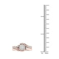 thumbnail image 4 of Imperial 1/3Ct TDW 10k Rose Gold Diamond Cluster Bypass Bridal Set (H-I, I2), 4 of 4