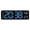 Blue, variant on Hot Pink Led Digital Desk Clock With Temperature Display Jump Seconds Countdown For Bedroom White Pink Light