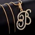 thumbnail image 2 of Flatfoosie New A-Z Cursive Initial Letter Name Pendant Necklace For Women Simple Rope Chain Letter Necklace Fashion Jewelry Gift, 2 of 5