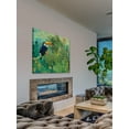 thumbnail image 4 of "Toucans and Flowers" Painting Print on Wrapped Canvas, 4 of 7