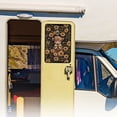 thumbnail image 2 of POLERO RV Entry Door Window Shade Sunshade Hook and Loop Fastener Camper Privacy Entrance Sun Blackout Fabric 17.3" x 26" (Cute Highland Cattle Sunflower), 2 of 7
