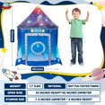 thumbnail image 3 of BeePrinces Rocket Ship Kids Play Tent, Astronaut Spaceship Space Themed Pop up Play Tent, Pretend Playhouse Indoor Outdoor Game Party Children, Birthday Gift Playhouse Toy for Boys Girls Toddler Baby, 3 of 9