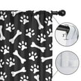 thumbnail image 4 of Blackout Kids Curtains,Paw Prints and Bones Childrens Insulated Curtains Set Of 2,Bedroom Essentials,Toddler Room Decor 42x63in(106x160cm), 4 of 4