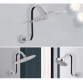 thumbnail image 4 of Ywmsfl Bathroom Shower Head Risers Pipe Elegant S Shape Showerhead Extension Arm 10inch, 4 of 8