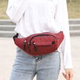 thumbnail image 2 of Multi-layered Storage Chest Bag Unisex Chest Bag Adjustable Strap Zipper Closure Multi Layers Capacity Outdoor Sports Waist Bag Phone Lipstick Storage, 2 of 8