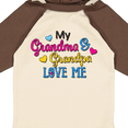 thumbnail image 4 of Inktastic My Grandma and Grandpa Love Me with Hearts Boys or Girls Long Sleeve Baby Bodysuit, 4 of 5