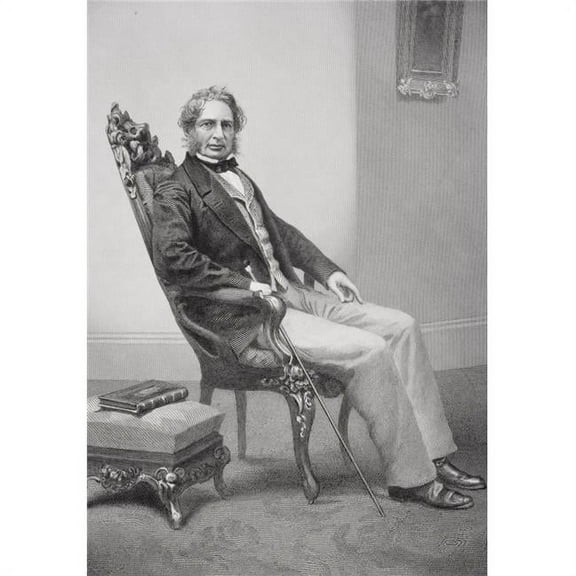 Henry Wadsworth Longfellow 1807 1882 American Poet From Painting by Alonzo Chappel Poster Print