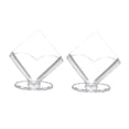 thumbnail image 4 of 2 Pcs Napkin Box Holder Silverware Home Holders Transparent, 4 of 8
