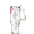 thumbnail image 2 of Cactus 40 Oz Tumbler with Handle Lid and Straw, Stainless Steel Double Walled Vacuum Insulated Cup, Cute Anniversary Wedding Birthday Gifts Tumbler for Women Men Friends Outdoor Indoor, 2 of 7