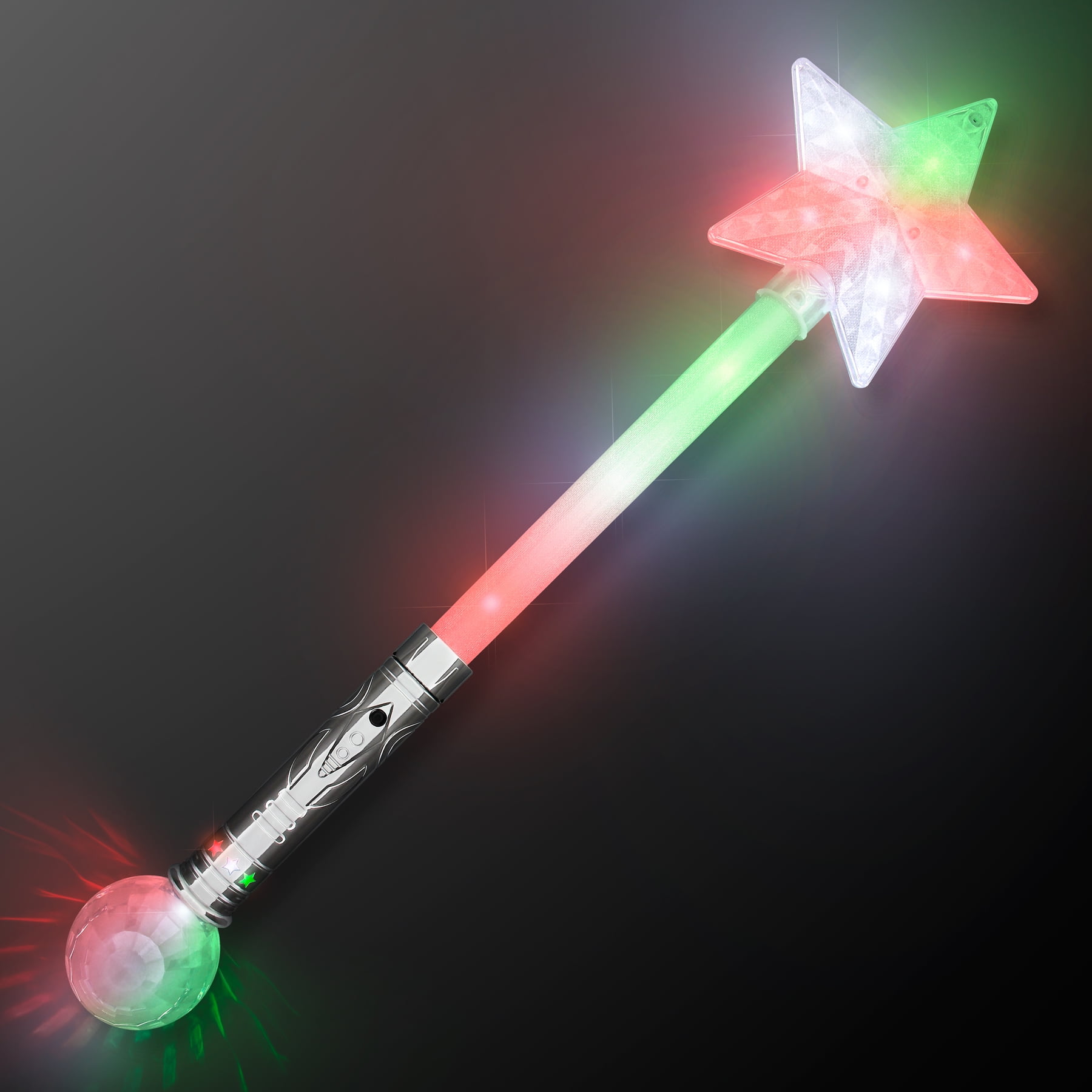 FlashingBlinkyLights Big Light Up Star Wand with Flashing LED Lights