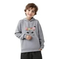 thumbnail image 4 of Sudadera con capucha de invierno con control de temperatura de tres velocidades y estampado para niños y niñas, 4 of 9